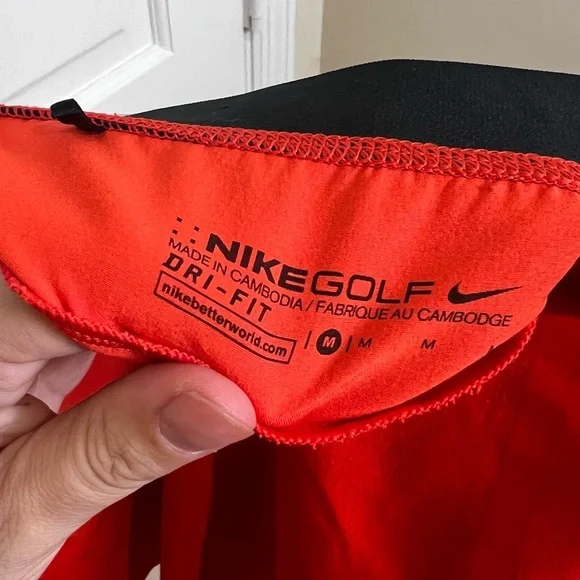 Nike Red Mini Skirt with Silver Logo - Picture 3 of 7